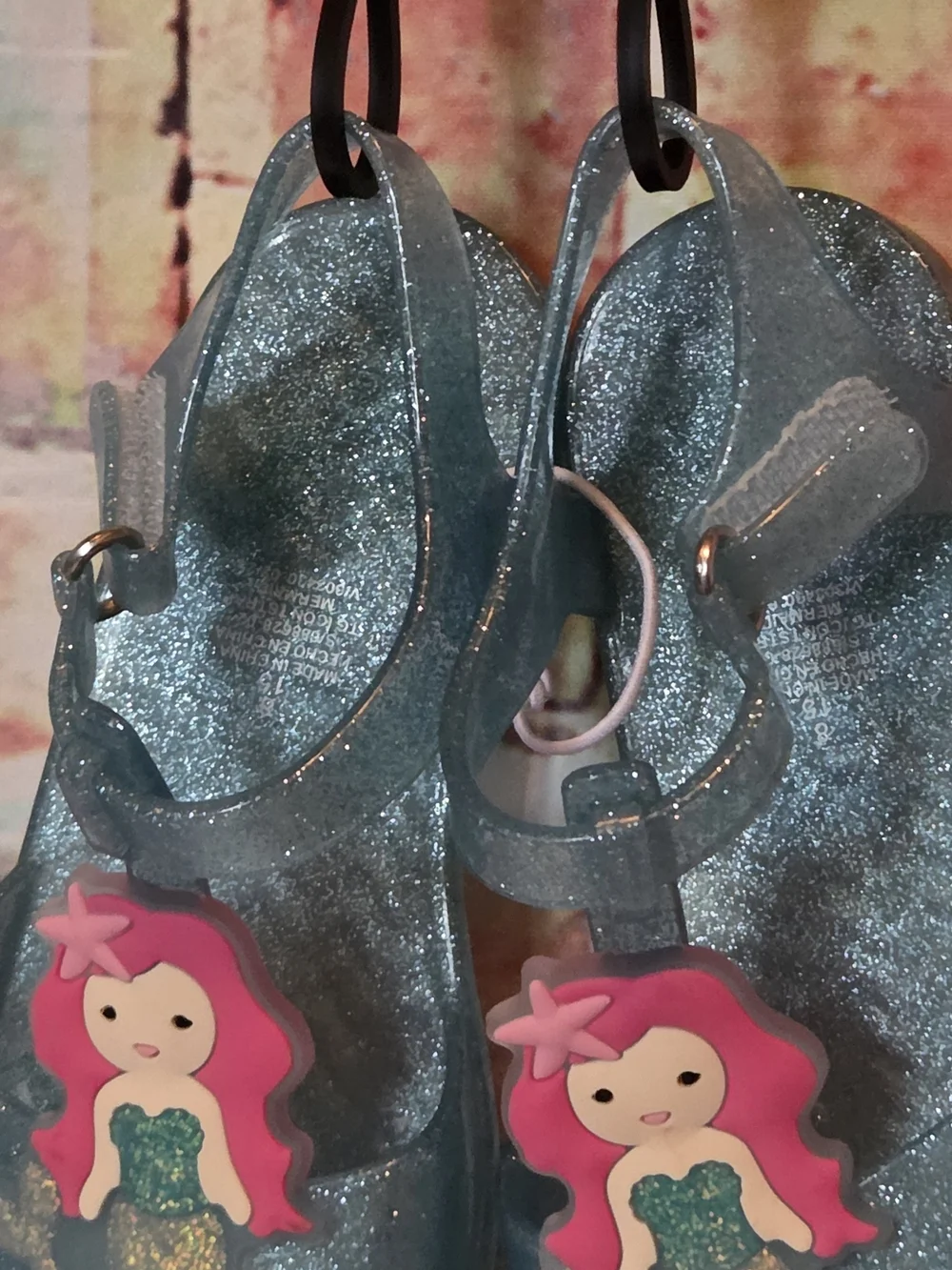 Sparkle Mermaid Jelly Sandals NWT